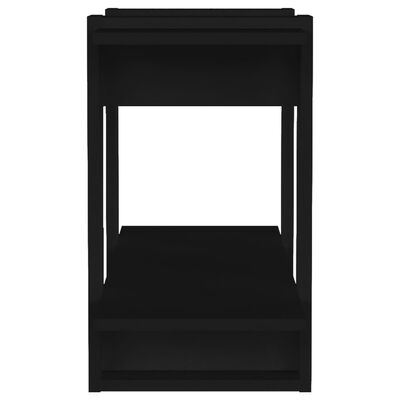 vidaXL Book Cabinet/Room Divider Black 80x30x51 cm