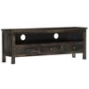 vidaXL TV Cabinet Black 120x30x45 cm Solid Mango Wood