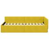 vidaXL Corner Bed Frame with Headboard Yellow 80 cm x 200 cm Velvet