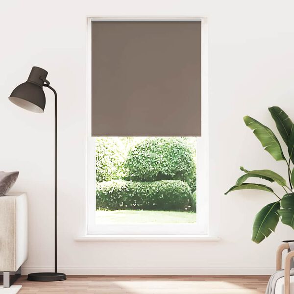 vidaXL Roller Blind Blackout Coffee 110x230 cm Fabric Width 105.7 cm Polyester