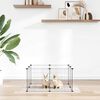 vidaXL 8-Panel Pet Cage Black 35x35 cm Steel