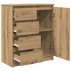 vidaXL Sideboard with Drawers Artisan Oak 71x35x84 cm Engineered Wood