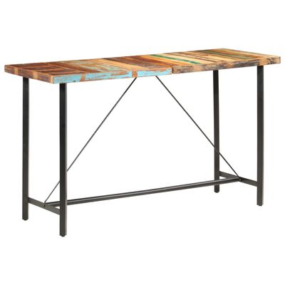 vidaXL Bar Table 180x70x107 cm Solid Reclaimed Wood