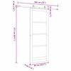 vidaXL Sliding Door ORKDAL Natural 83 x 211 cm