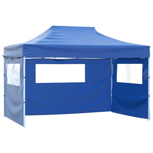 vidaXL Party Tent Folding Blue 291 x 431 x 315 cm Oxford Fabric