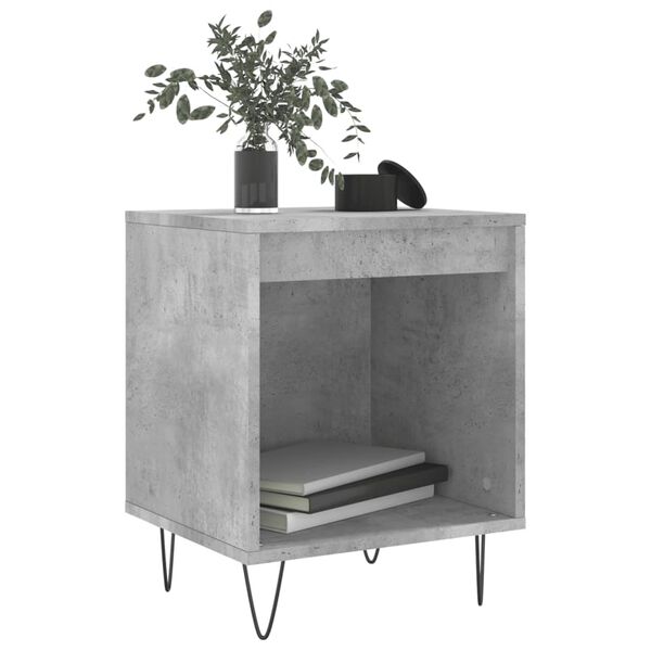 vidaXL Bedside Cabinets 2 pcs Concrete Grey 40x35x50 cm Engineered Wood