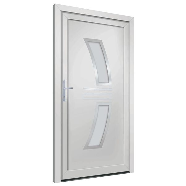 vidaXL Front Door White 88x200 cm PVC