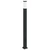 vidaXL Bollard Light with Outlet 110 cm Black IP44