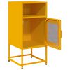 vidaXL Bedside Cabinet Mustard Yellow 36x39x78 cm Cold-rolled Steel