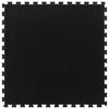 vidaXL Rubber Floor Tile Black 12 mm 100x100 cm