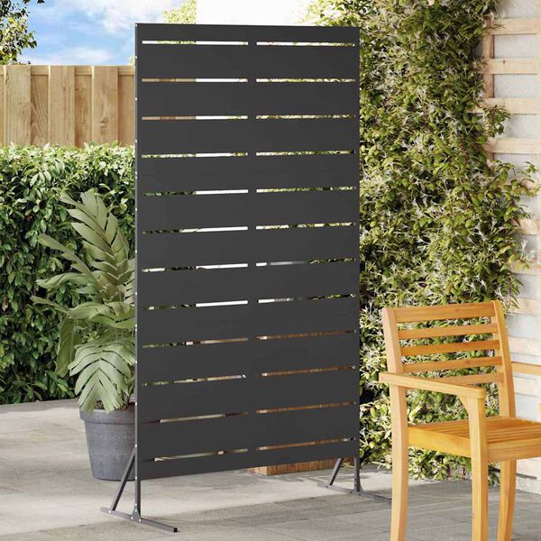 vidaXL Privacy Screen Black 100 x 50 x 180 cm Steel