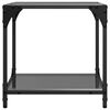 vidaXL Coffee Table with Black Glass Top 40x40x40 cm Steel