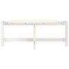 vidaXL Coffee Table White 118x63x45 cm Solid Wood Pine