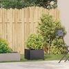 vidaXL Planter Black 40x40x30 cm Steel