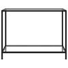 vidaXL Console Table Transparent 100x35x75 cm Tempered Glass