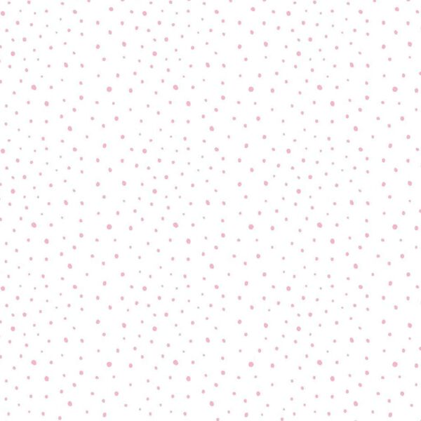 Noordwand Wallpaper Mondo baby Confetti Dots White, Pink and Beige
