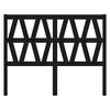 vidaXL Bed Headboard Black 146x4x100 cm Solid Wood Pine