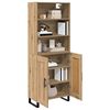 vidaXL Highboard Artisan Oak 69.5 x 34 x 180 cm Engineered Wood