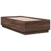 vidaXL Bed Frame without Mattress Brown Oak 75x190 cm Small Single