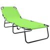vidaXL Folding Sun Lounger 2 pcs Green 188 x 57 x 86.5 cm Polyester