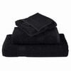 vidaXL Washcloths SOLUND Black Cotton