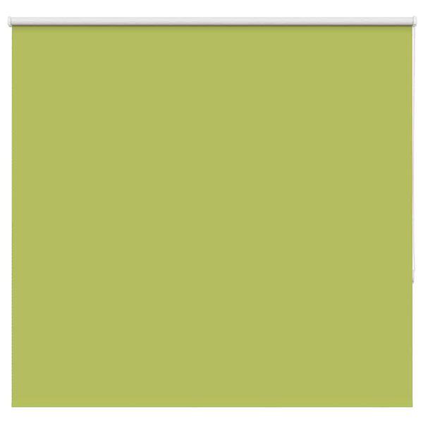 vidaXL Roller Blind Blackout Leaves Green 160x130 cm Fabric Width 156.6 cm Polyester