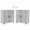 vidaXL Bathroom Furniture Set with Drawer with Door 5 pcs Grey Sonoma