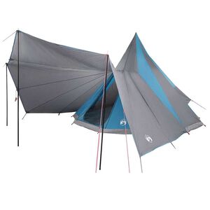 vidaXL Family Tipi Tent Tipi Blue and Grey 510 x 690 x 330 cm
