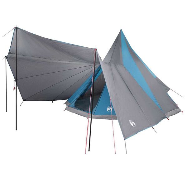 vidaXL Family Tipi Tent Folding Blue and Grey 510 x 690 x 330 cm
