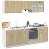 vidaXL 8 Piece Kitchen Cabinet Set Lyon Sonoma Oak Engineered Wood