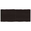 vidaXL Table Top Dark Brown 140x60x(2-6) cm Treated Solid Wood Live Edge