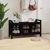 vidaXL Hall Bench Black 110x40x60 cm Solid Wood Pine