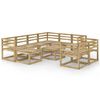 vidaXL 10 Piece Garden Lounge Set Green Impregnated Pinewood