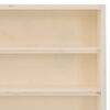 vidaXL Wooden Collector's Display Case with 6 Shelves 100x9x55 cm