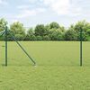 vidaXL Fence Post Green 100 x 1 m (36 mm mesh) Steel and PVC