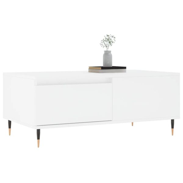vidaXL Coffee Table White 90x50x36.5 cm Engineered Wood