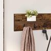 vidaXL Wall-Mounted Coat Rack Smoked Oak 100 x 10.5 x 18 cm