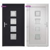 vidaXL Front Door Anthracite 98x208 cm PVC