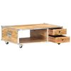 vidaXL Coffee Table 89x59x33 cm Solid Rough Mango Wood