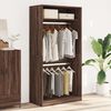 vidaXL Wardrobe Brown Oak 100x50x200 cm Engineered Wood