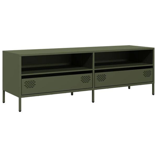vidaXL TV Cabinet Olive Green 135x39x43.5 cm Cold-rolled Steel