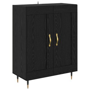 vidaXL Sideboard Black Oak 69.5 x 34 x 90 cm Engineered Wood