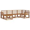 vidaXL Outdoor Sofa Set 6 pcs Natural