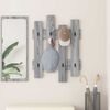 vidaXL Wall-Mounted Coat Rack Wall-mounted Grey Sonoma 60 x 3 x 82 cm