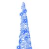 vidaXL Christmas Tree with 90 LEDs 3 pcs Blue 20 x 20 x 80 cm Acrylic