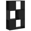 vidaXL TV Cabinet Set 60 x 24 x 94.5 cm Black Engineered Wood