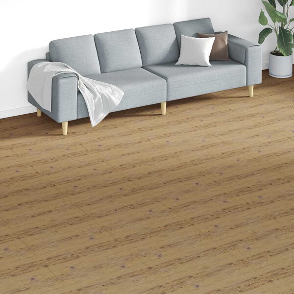 vidaXL Flooring Planks 18 pcs Walnut Brown 5.26 m&sup2; PVC
