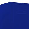 vidaXL Locker Cabinet Navy Blue 35x46x180 cm Steel