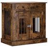 vidaXL Dog Crate Furniture Smoked Oak 80 x 47.5 x 80 cm