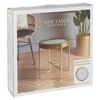 Home&Styling Side Table with Clock Gold